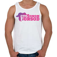 printfashion Otthonom Borsod - Férfi atléta - Fehér