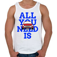 printfashion All you need is Mini - Férfi atléta - Fehér