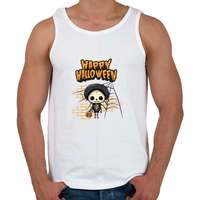 printfashion Happy Halloween tökfej - Férfi atléta - Fehér