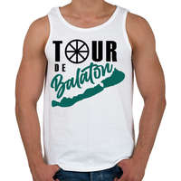 printfashion Tour de Balaton - Férfi atléta - Fehér