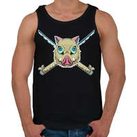 printfashion Bora and Katanas - Férfi atléta - Fekete