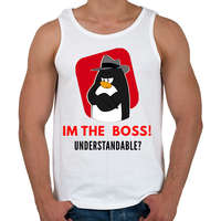 printfashion im the boss - Férfi atléta - Fehér