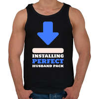 printfashion PERFECT HUSBAND PACK - Férfi atléta - Fekete