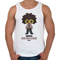 printfashion Doctor Stone - Fortnite Season 7 - Férfi atléta - Fehér