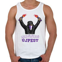 printfashion Egyedi szurkolói minta #3 - Férfi atléta - Fehér