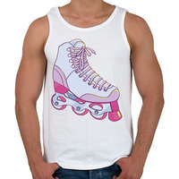 printfashion Görkorcsolya - Férfi atléta - Fehér