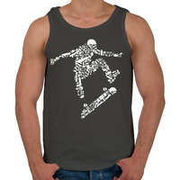 printfashion Deszkás - Férfi atléta - Sötétszürke