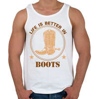 printfashion In boots - Férfi atléta - Fehér