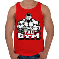 printfashion Gorilla GYM - Férfi atléta - Piros