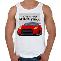 printfashion Life is too short - Férfi atléta - Fehér