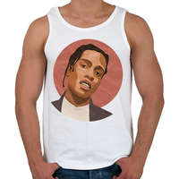 printfashion Asap Rocky - Férfi atléta - Fehér