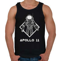printfashion Apollo 11 - Férfi atléta - Fekete