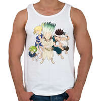 printfashion Dr. Stone team - Férfi atléta - Fehér