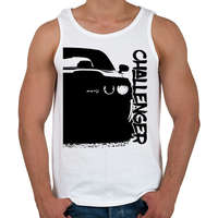 printfashion Dodge Challenger Half - Férfi atléta - Fehér