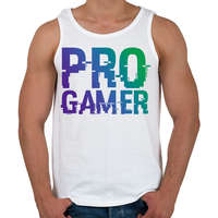 printfashion PRO GAMER - Férfi atléta - Fehér