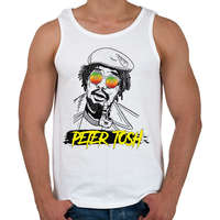 printfashion Peter Tosh - Reggae - Férfi atléta - Fehér