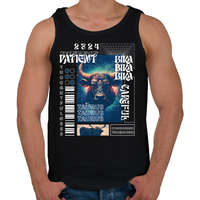 printfashion Taurus - Streetwear style - Férfi atléta - Fekete