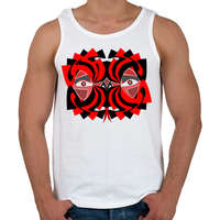 printfashion mandala head 1 - Férfi atléta - Fehér