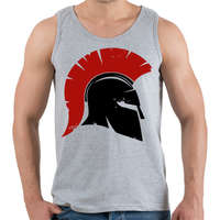 printfashion Spartan - Férfi atléta - Sport szürke