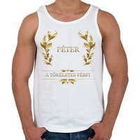 printfashion Péter - Férfi atléta - Fehér