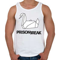 printfashion prison break fekete - Férfi atléta - Fehér