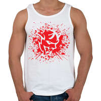 printfashion Devil face - Férfi atléta - Fehér