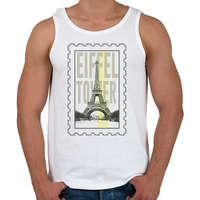 printfashion Eiffel Tower - Férfi atléta - Fehér