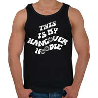 printfashion This is my hangover hoodie - Férfi atléta - Fekete