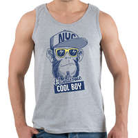 printfashion cool boy gorilla - Férfi atléta - Sport szürke
