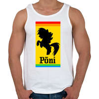 printfashion Póni - Ferrari paródia - Férfi atléta - Fehér