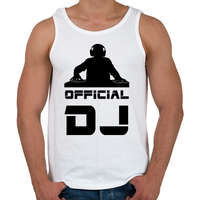 printfashion official dj - Férfi atléta - Fehér