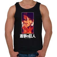 printfashion Singeki no kjodzsin character - Férfi atléta - Fekete
