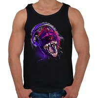 printfashion Vad zenék - Férfi atléta - Fekete