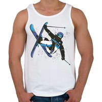 printfashion Síelés - Férfi atléta - Fehér