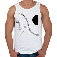 printfashion Addig légy boldog - Férfi atléta - Fehér