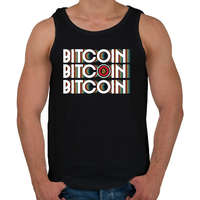 printfashion BITCOIN 4 EVER 54 - Férfi atléta - Fekete