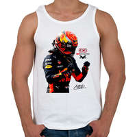 printfashion Max Verstappen new - Férfi atléta - Fehér