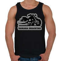 printfashion Yamaha Dragstar motor - Férfi atléta - Fekete
