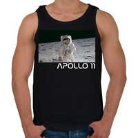 printfashion Apollo 11 - Férfi atléta - Fekete