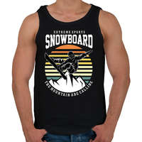 printfashion Snowboard extreme sport - Férfi atléta - Fekete