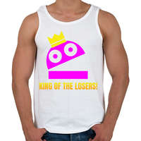 printfashion R.E.P.O. - King of the losers szinezhető - Férfi atléta - Fehér