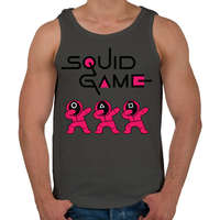 printfashion Squid Game Dab trio fekete - Férfi atléta - Sötétszürke