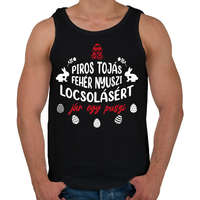 printfashion Jár egy puszi - Férfi atléta - Fekete