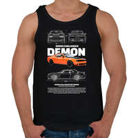 printfashion DODGE CHALLENGER DEMON - Férfi atléta - Fekete