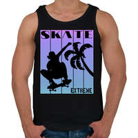 printfashion Skate extreme sport - Férfi atléta - Fekete