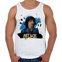 printfashion Mike - Stranger Things - Férfi atléta - Fehér