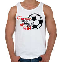 printfashion Forever Your Biggest Fan - Férfi atléta - Fehér