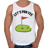 printfashion Let's par-tee - Férfi atléta - Fehér