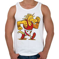 printfashion Unikornis futó - Férfi atléta - Fehér