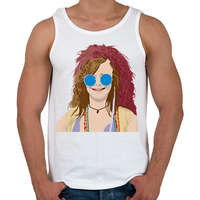 printfashion Janis Joplin - Férfi atléta - Fehér